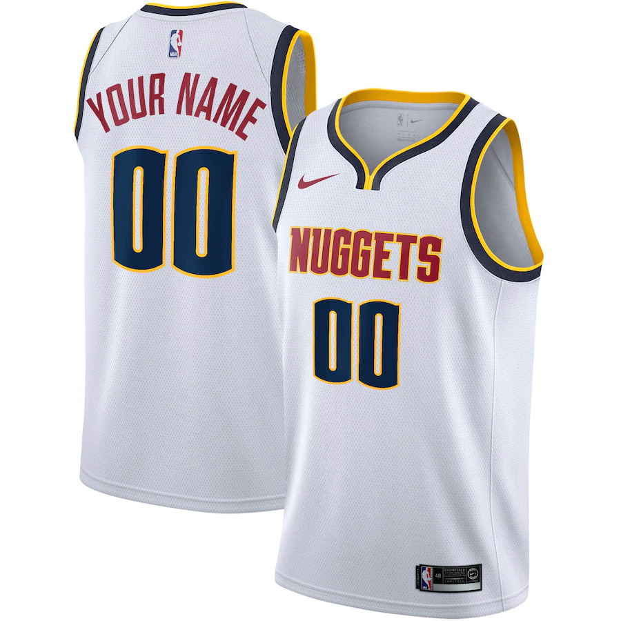 Denver Nuggets Custom Letter and Number Kits for Association Jersey Material Vinyl